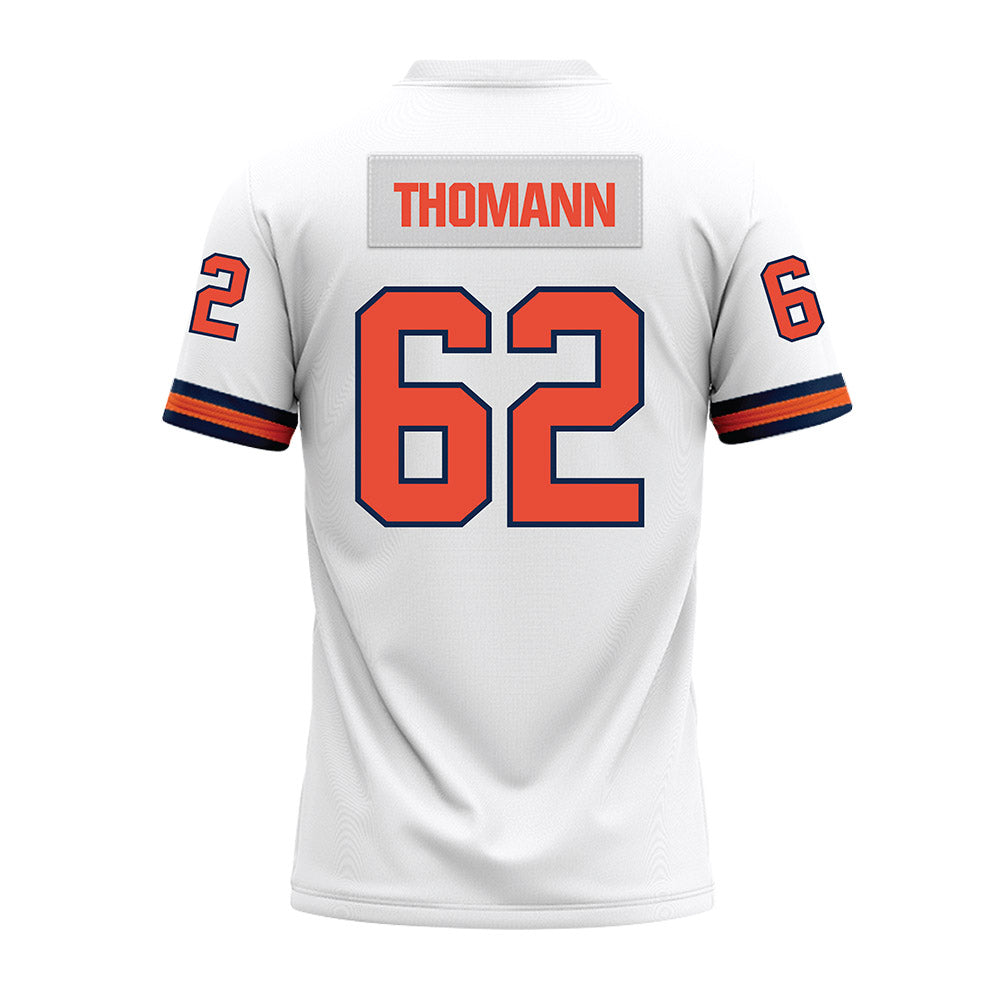 Illinois - NCAA Football : Casey Thomann - White Premium Football Jersey-1