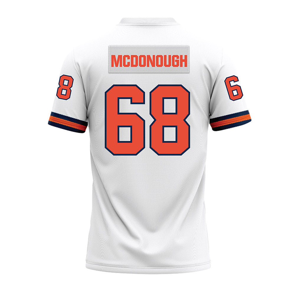 Illinois - NCAA Football : Michael McDonough - White Premium Football Jersey-1