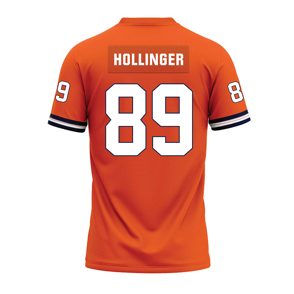 Illinois - NCAA Football : Tanner Hollinger - Orange Premium Football Jersey