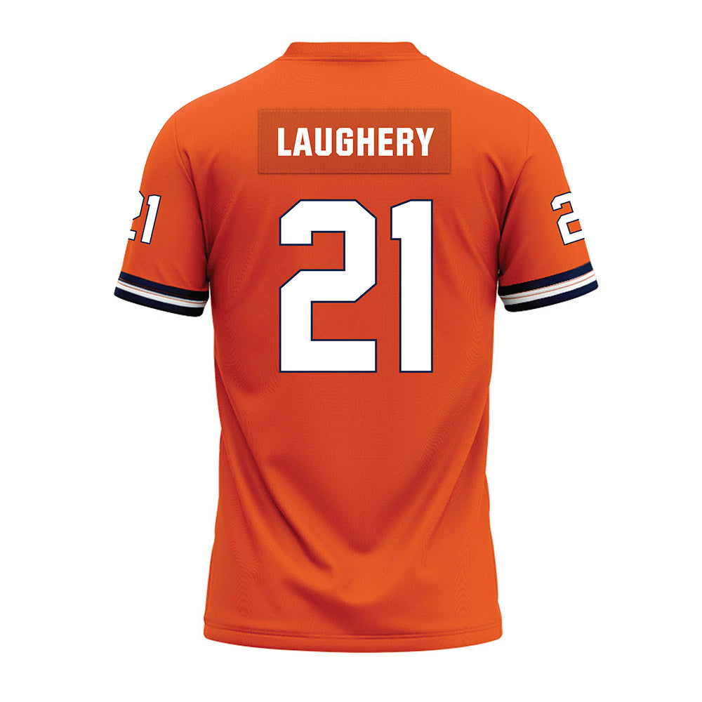 Illinois - NCAA Football : Aidan Laughery - Orange Premium Football Jersey
