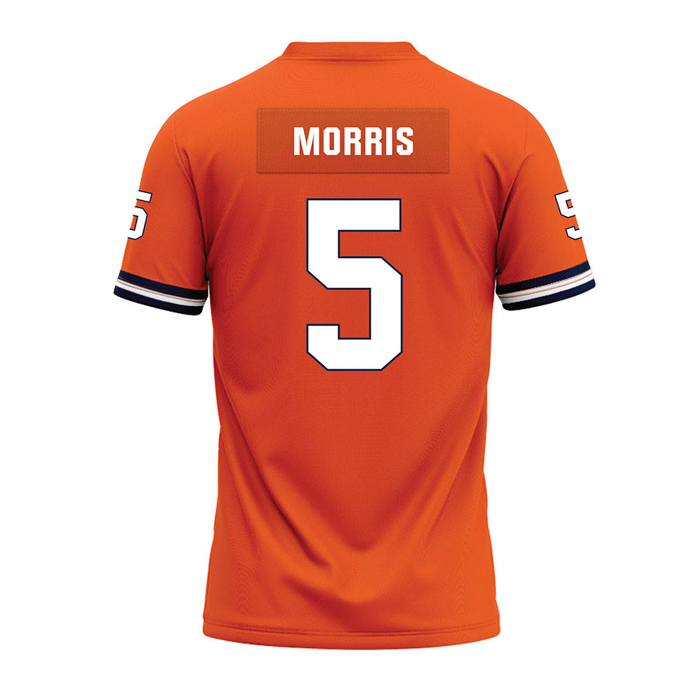 Illinois - NCAA Football : Jakwon Morris - Orange Premium Football Jersey-1