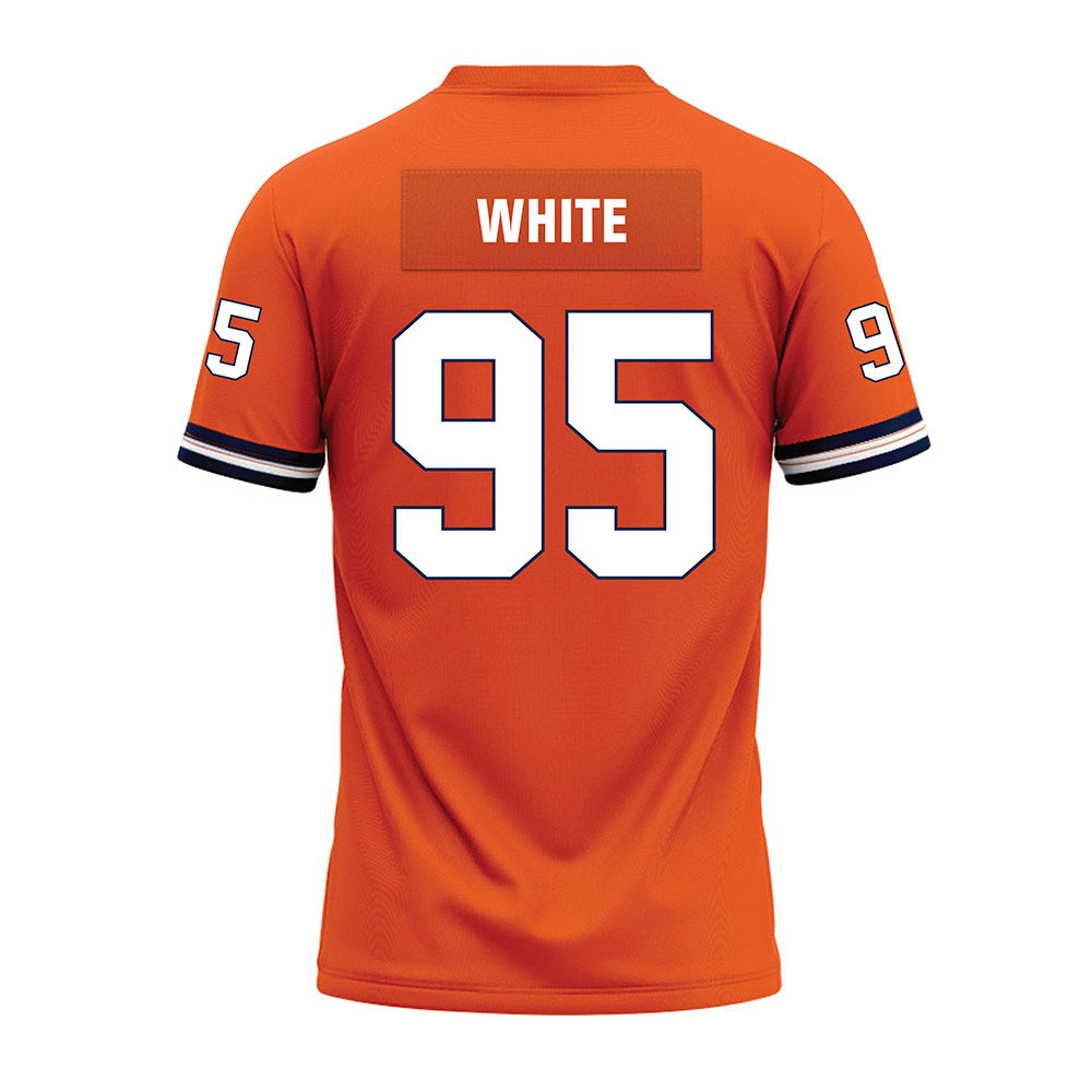 Illinois - NCAA Football : Isaiah White - Orange Premium Football Jersey-1