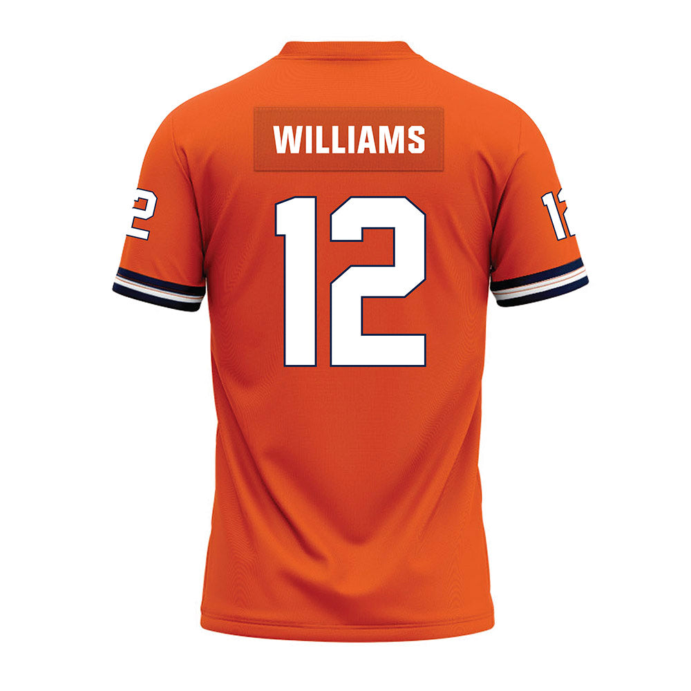Illinois - NCAA Football : Isaiah Williams - Orange Premium Football Jersey-1