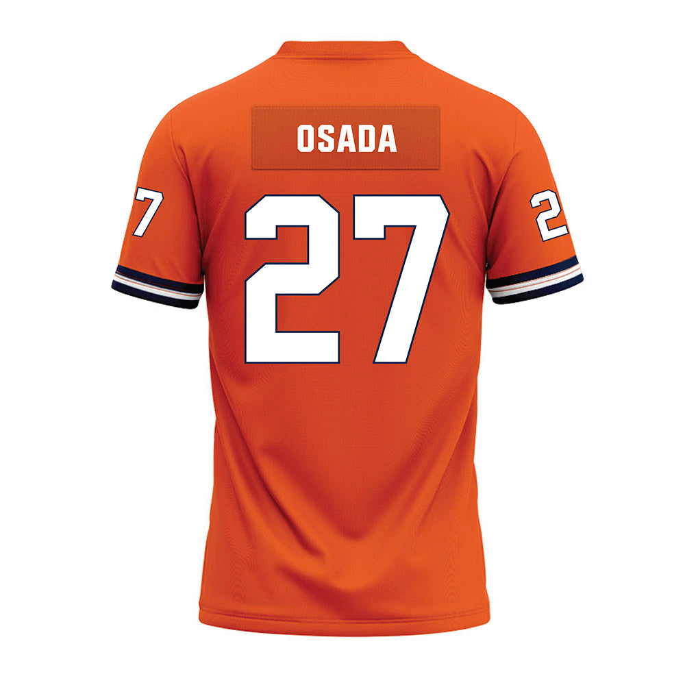 Illinois - NCAA Football : Lucas Osada - Orange Premium Football Jersey-1