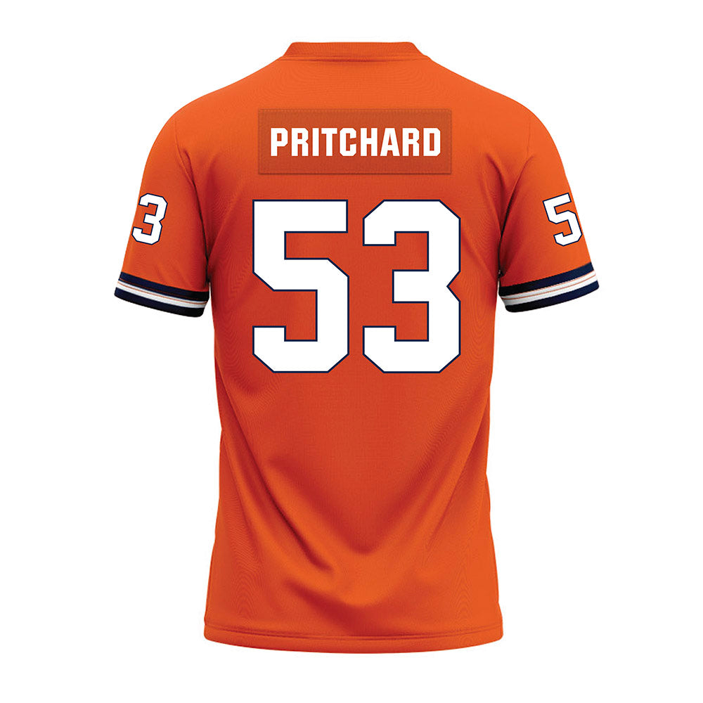 Illinois - NCAA Football : Kai Pritchard - Orange Premium Football Jersey-1