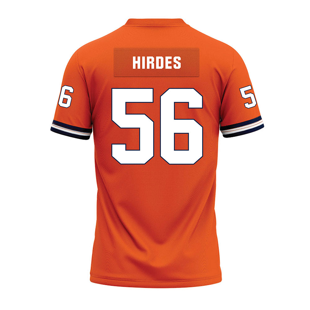 Illinois - NCAA Football : JJ Hirdes - Orange Premium Football Jersey-1