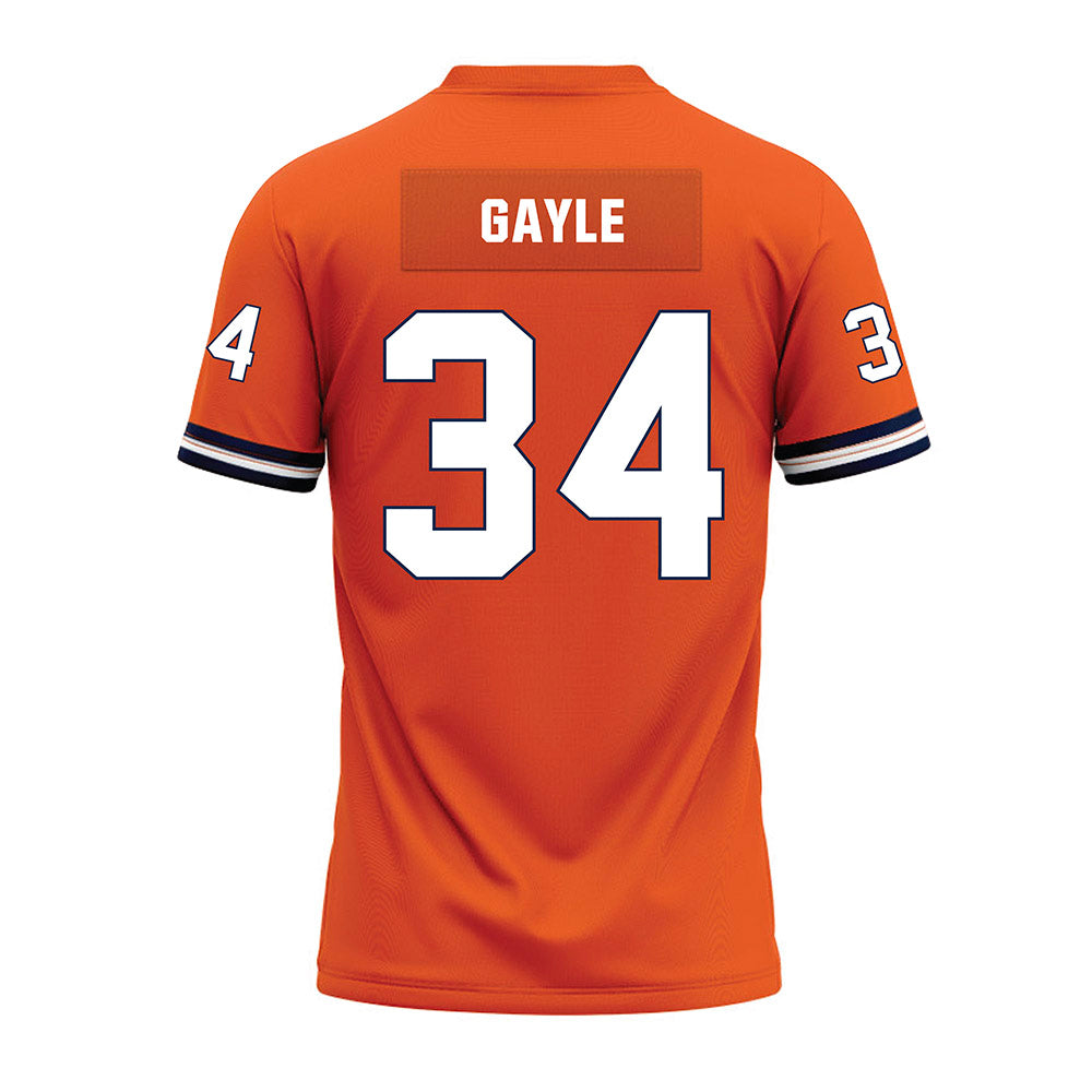 Illinois - NCAA Football : Erik Gayle - Orange Premium Football Jersey-1