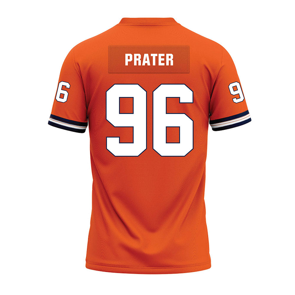 Illinois - NCAA Football : Darrell Prater - Orange Premium Football Jersey-1