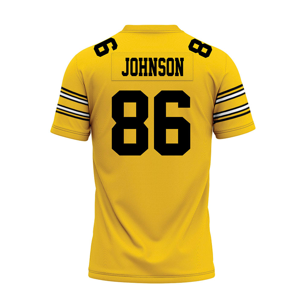 Iowa - NCAA Football : Eli Johnson - Gold Football Jersey-1