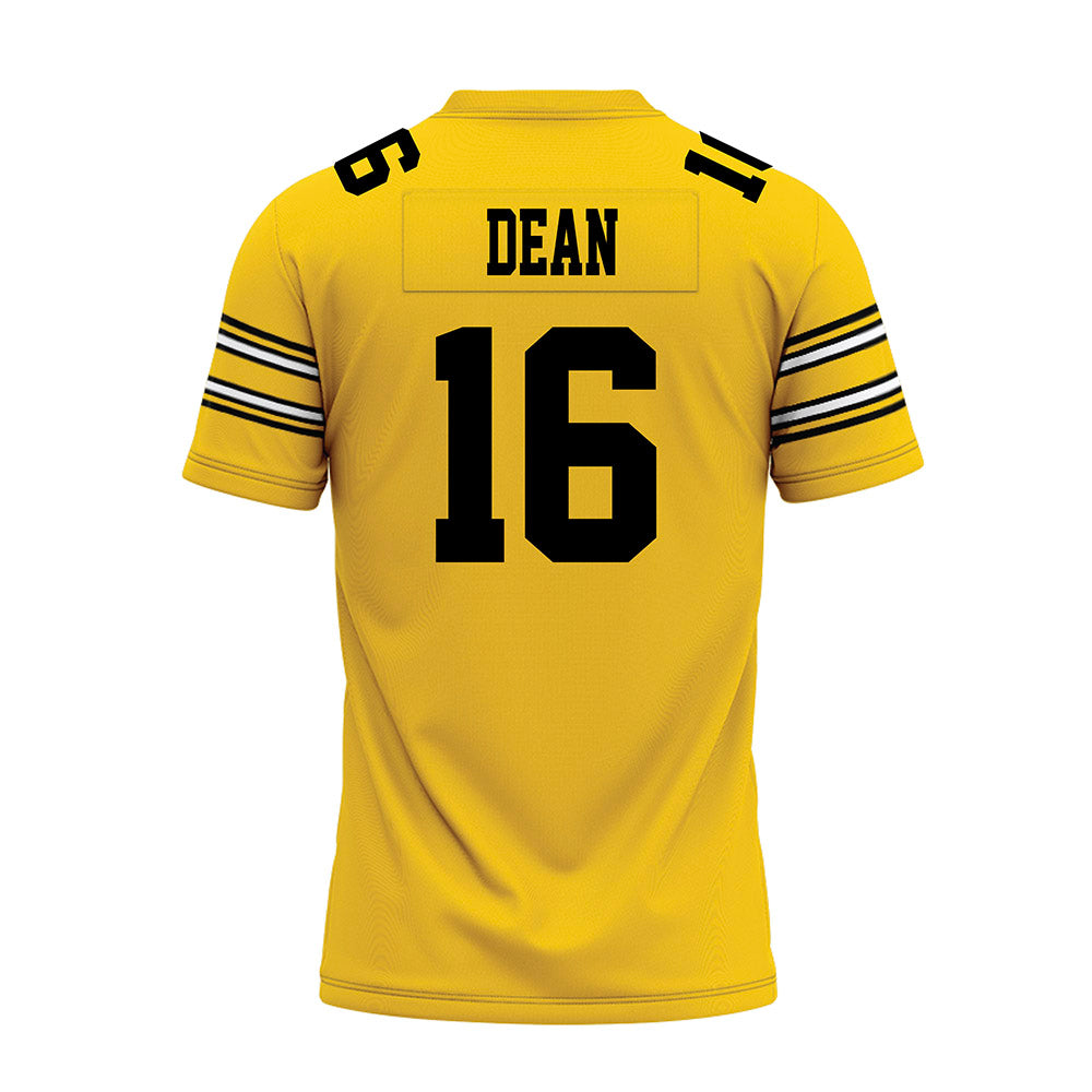 Iowa - NCAA Football : O'lontae Dean - Gold Football Jersey-1