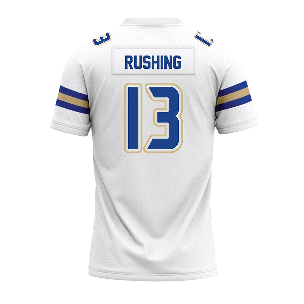 Tulsa - NCAA Football : Joshua Rushing - White Premium Football Jersey-1