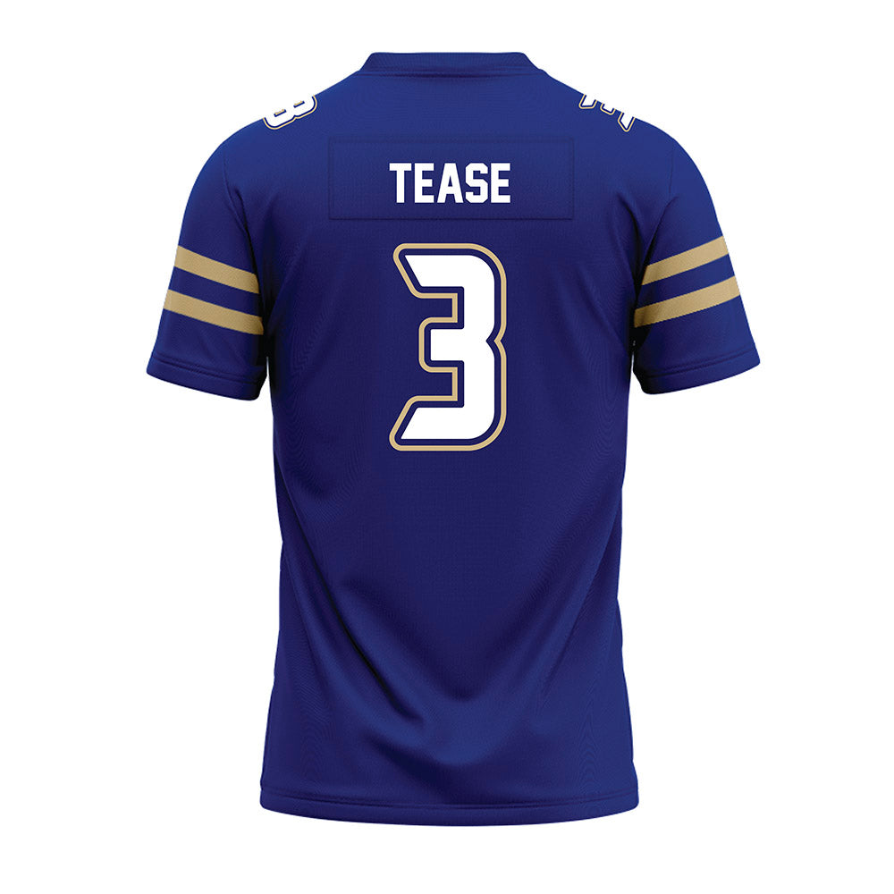 Tulsa - NCAA Football : Micah Tease - Blue Premium Football Jersey-1