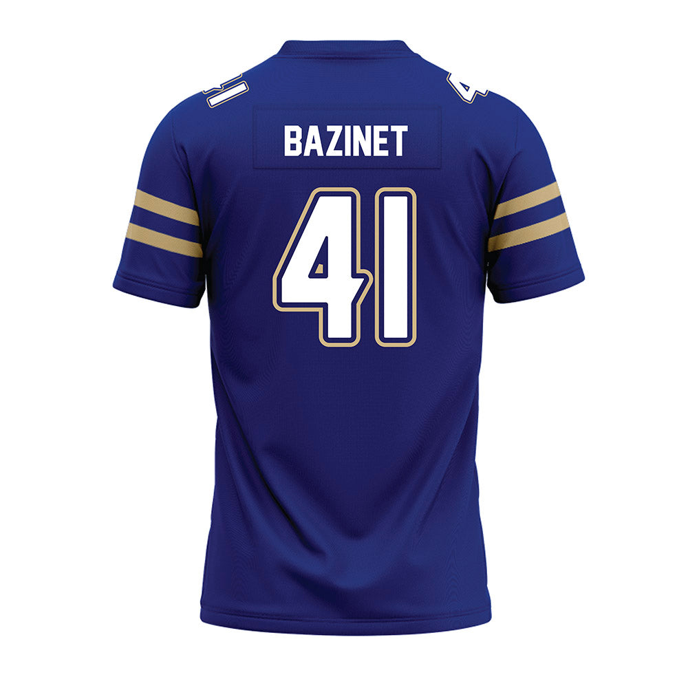 Tulsa - NCAA Football : Joel Bazinet - Blue Premium Football Jersey-1