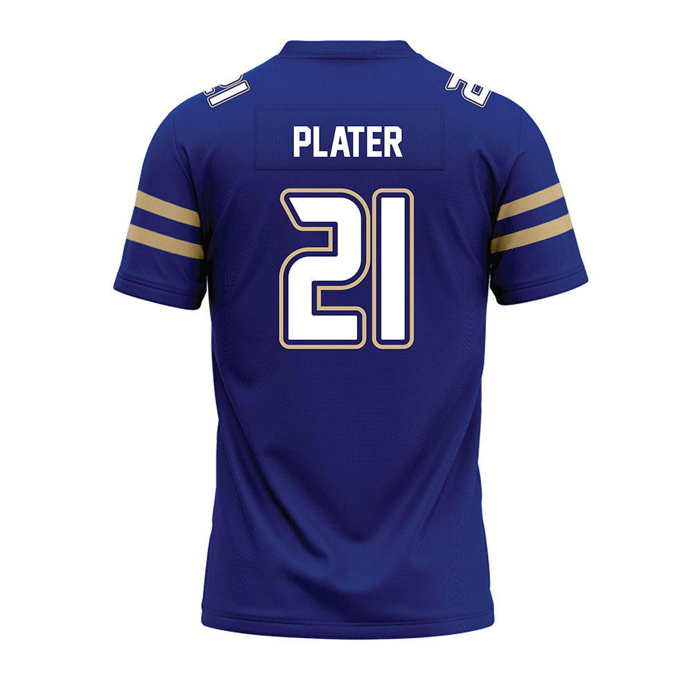 Tulsa - NCAA Football : Jamarcea Plater - Blue Premium Football Jersey-1