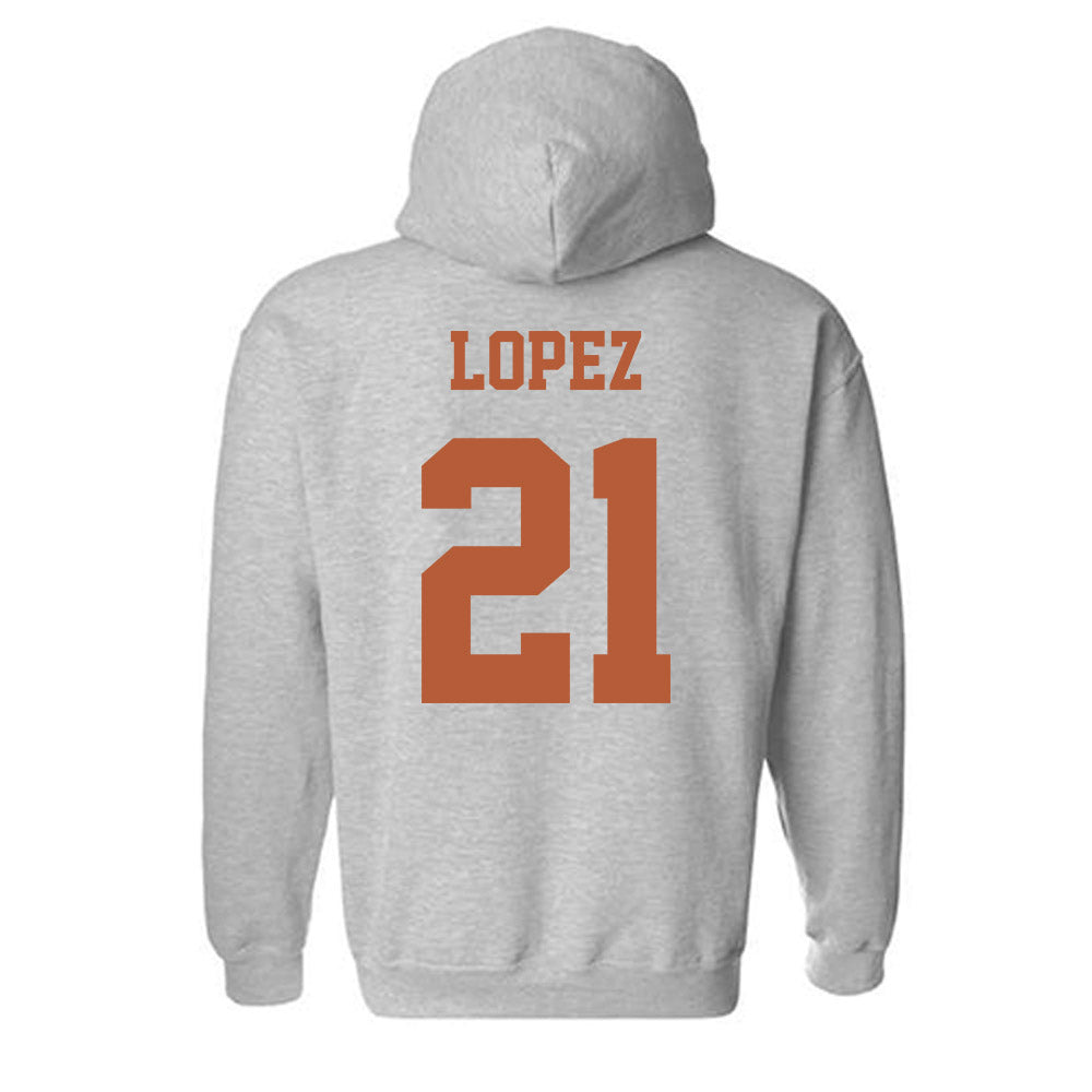 Texas - NCAA Women's Soccer : Antonette lopez - Classic Shersey Hooded Sweatshirt-5