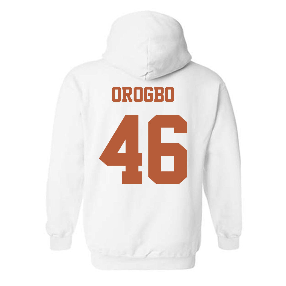 Texas - NCAA Football : Olalekan Orogbo - Classic Shersey Hooded Sweatshirt-5