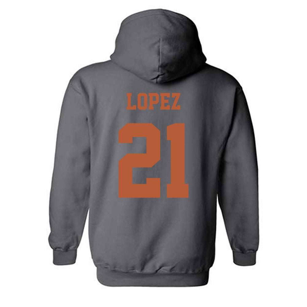 Texas - NCAA Women's Soccer : Antonette lopez - Classic Shersey Hooded Sweatshirt-5