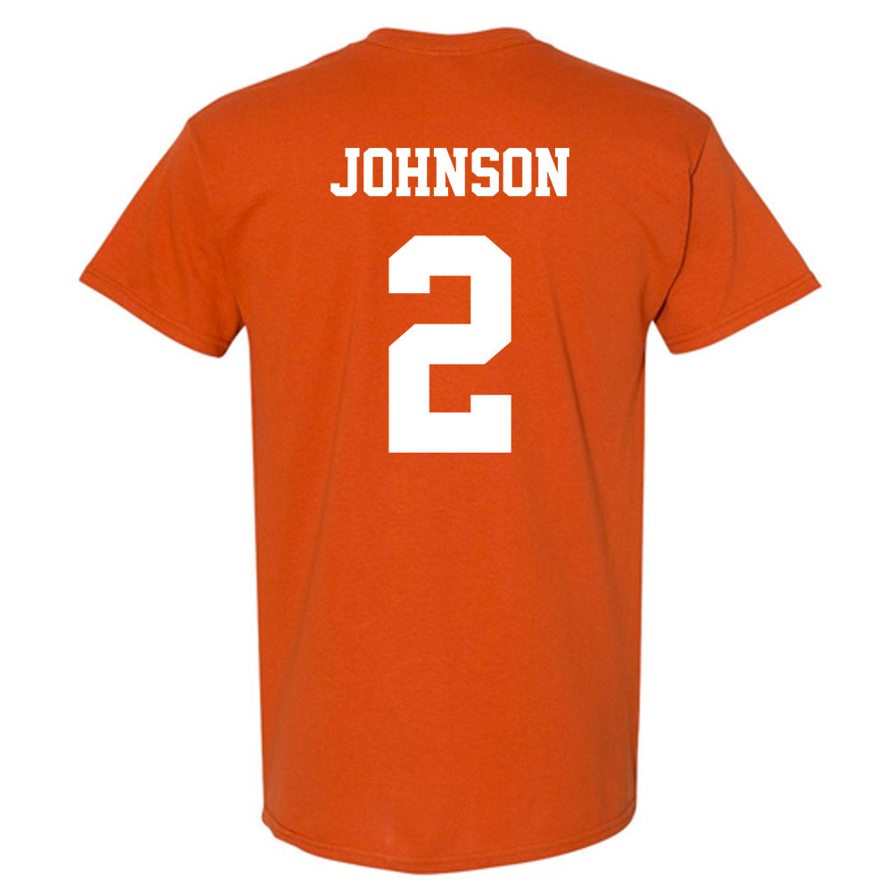 Texas - NCAA Men's Basketball : Isaiah Johnson - Classic Shersey T-Shirt-1