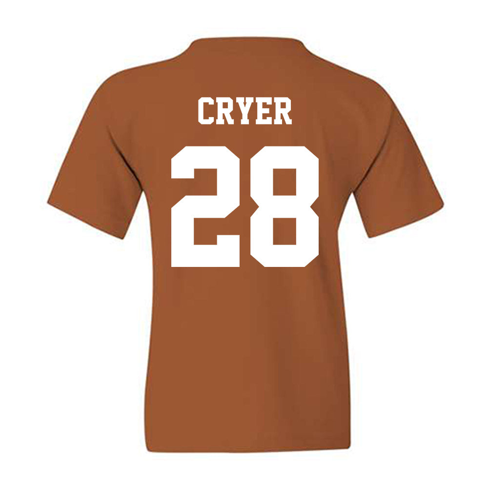 Texas - NCAA Football : Justin Cryer - Classic Shersey Youth T-Shirt-1