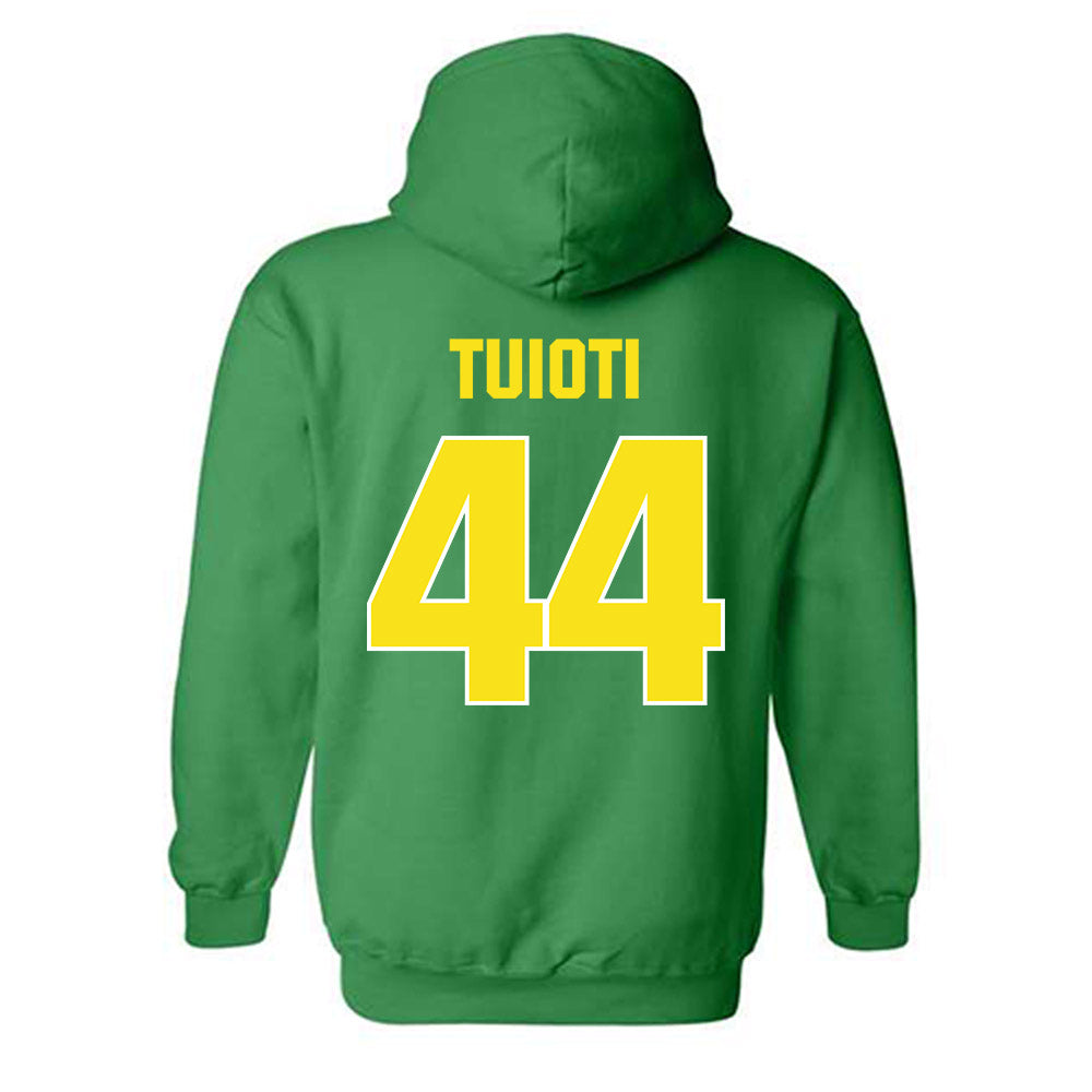Oregon - NCAA Football : Teitum Tuioti - Sports Shersey Hooded Sweatshirt-1