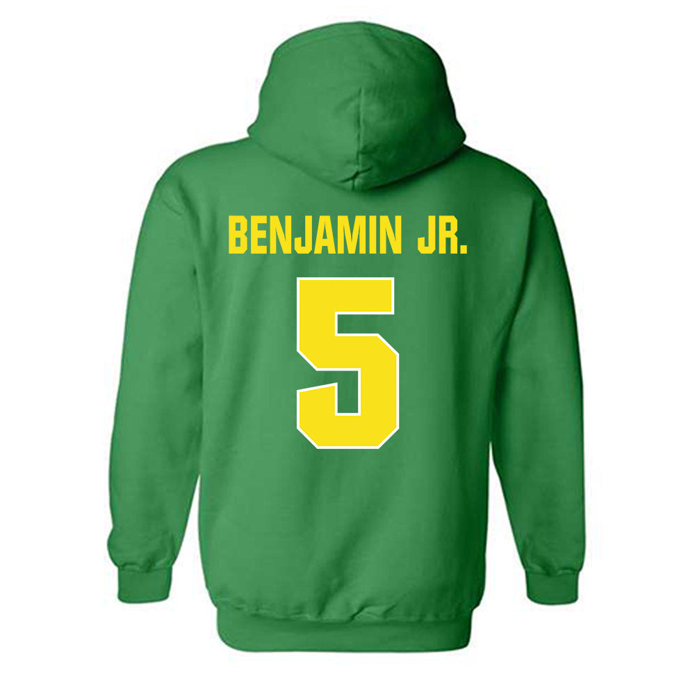 Oregon - NCAA Football : Davon Benjamin Jr. - Sports Shersey Hooded Sweatshirt-1