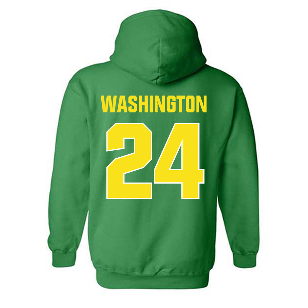 Oregon - NCAA Football : Jett Washington - Sports Shersey Hooded Sweatshirt-1