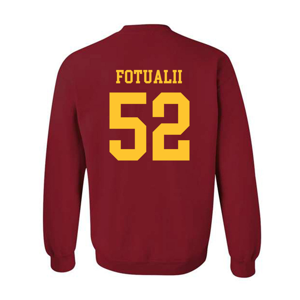 Iowa State - NCAA Football : Kingston Fotualii - Sports Shersey Crewneck Sweatshirt-1
