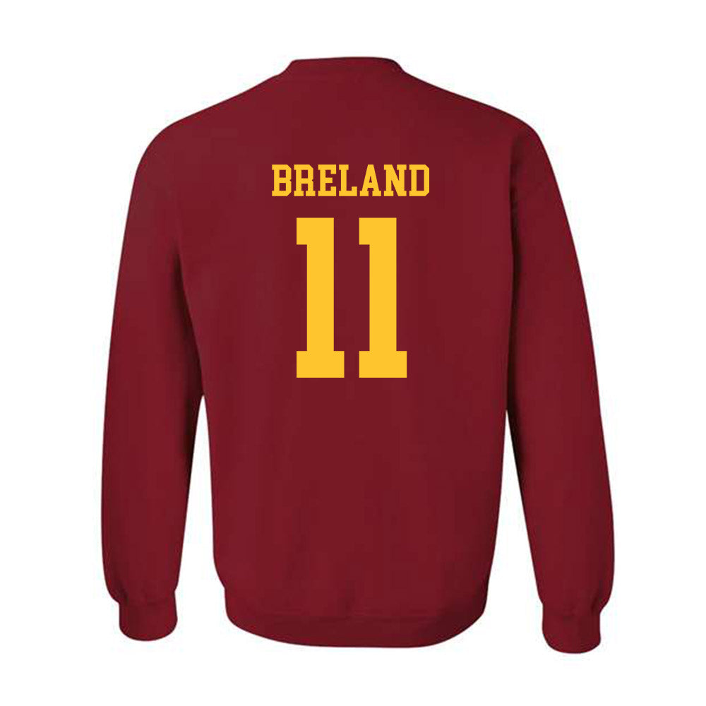 Iowa State - NCAA Football : Willie Breland - Sports Shersey Crewneck Sweatshirt-1
