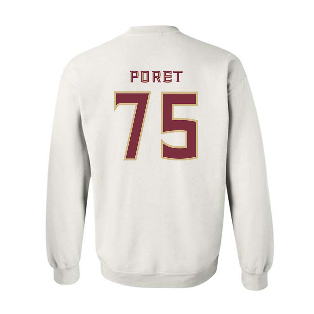 FSU - NCAA Football : Sean Poret - Replica Shersey Crewneck Sweatshirt-1