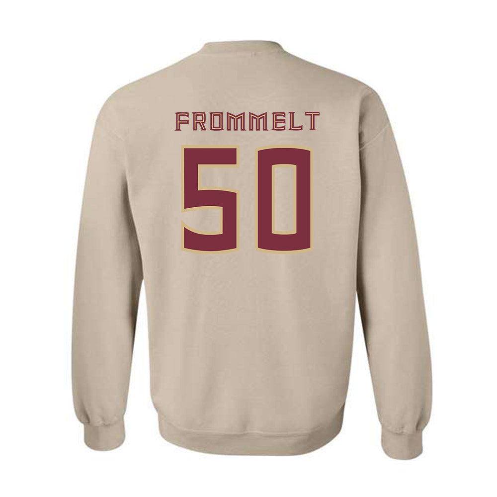 FSU - NCAA Baseball : Kaden Frommelt - Replica Shersey Crewneck Sweatshirt-1