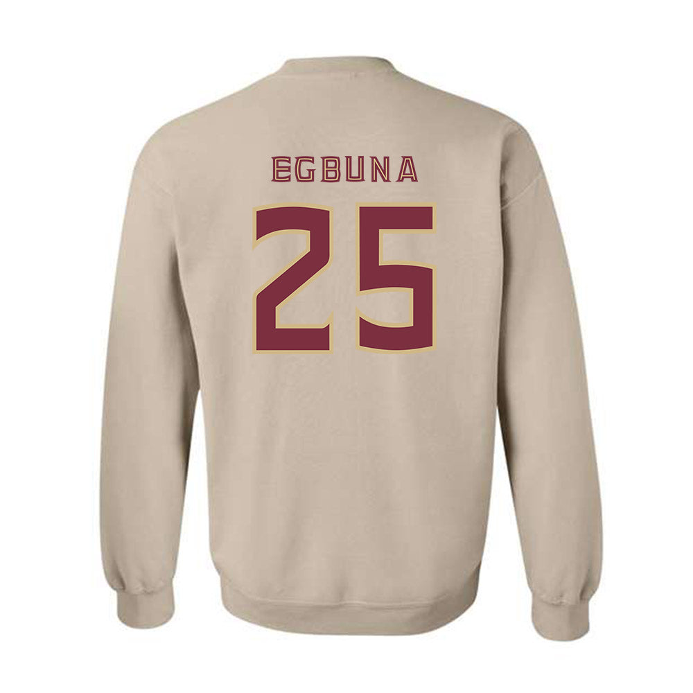 FSU - NCAA Women's Basketball : Joy Egbuna - Replica Shersey Crewneck Sweatshirt-1