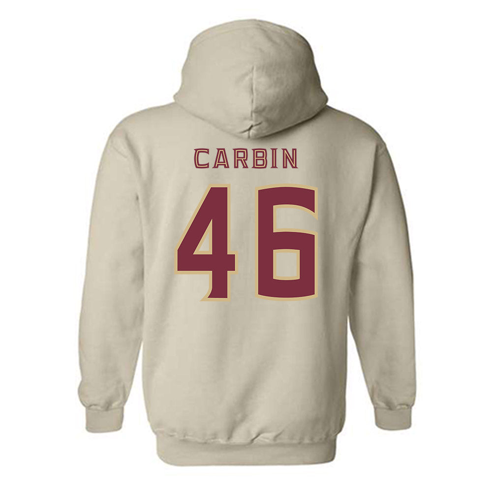 FSU - NCAA Football : Chris Carbin - Replica Shersey Hooded Sweatshirt-1