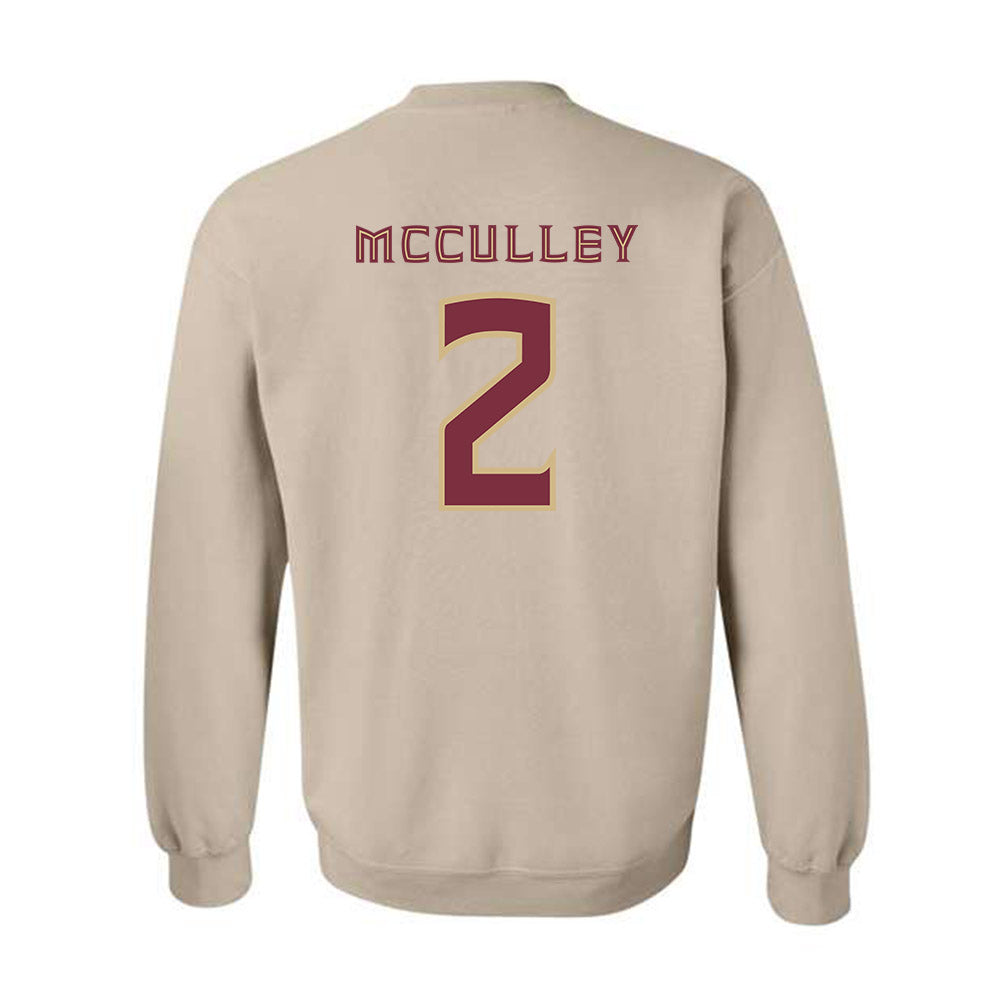 FSU - NCAA Baseball : Carter McCulley - Replica Shersey Crewneck Sweatshirt