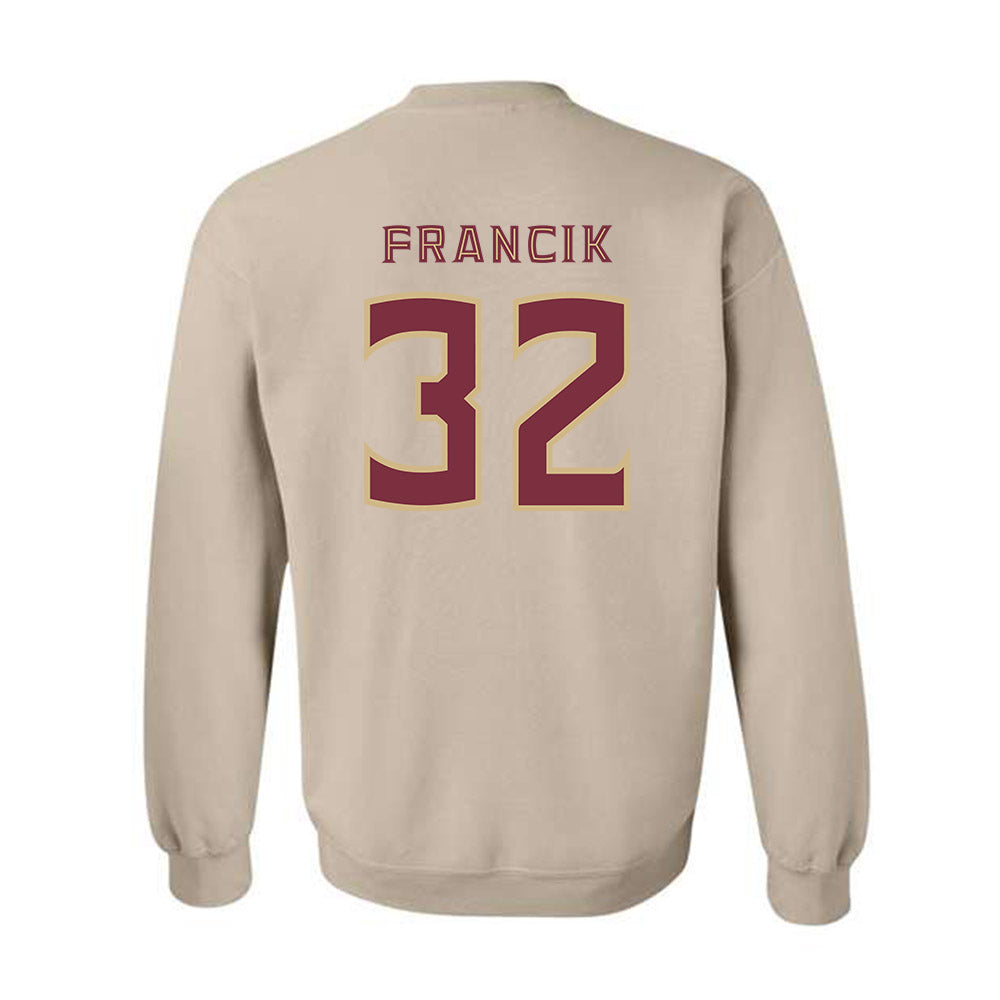 FSU - NCAA Softball : Jazzy Francik - Replica Shersey Crewneck Sweatshirt-1
