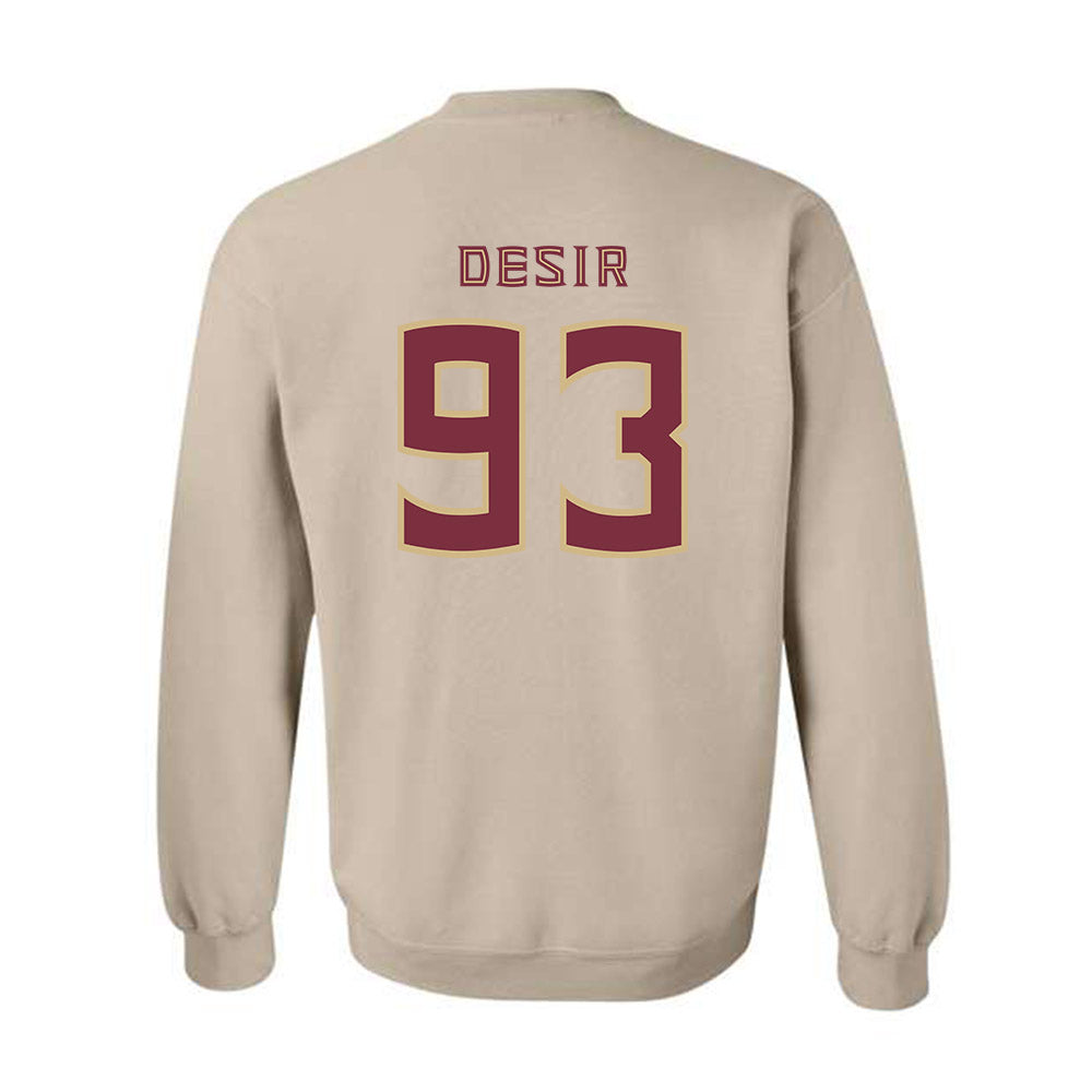 FSU - NCAA Football : Mandrell Desir - Replica Shersey Crewneck Sweatshirt-1