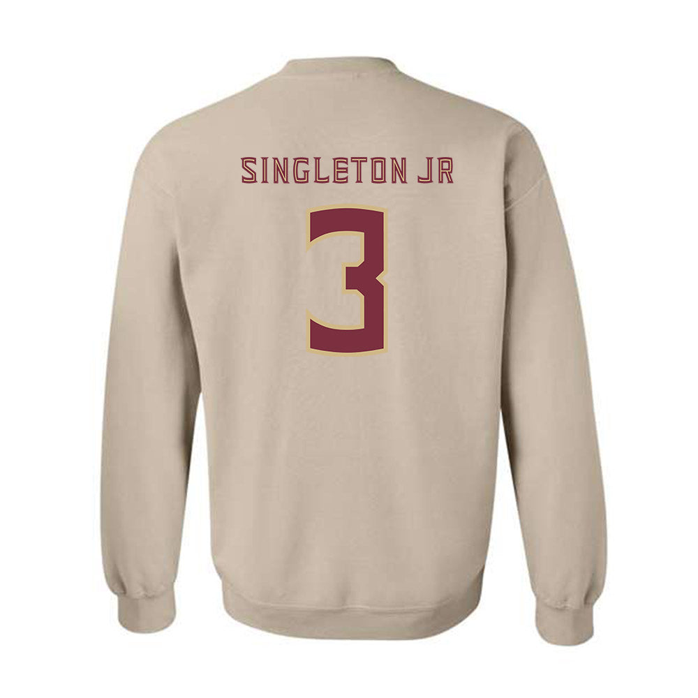 FSU - NCAA Football : Samuel Singleton Jr - Replica Shersey Crewneck Sweatshirt-1