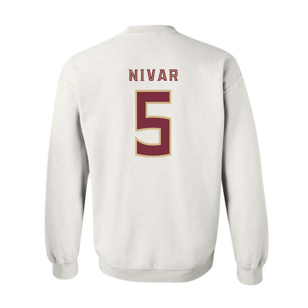 FSU - NCAA Women's Basketball : Jasmine Nivar - Replica Shersey Crewneck Sweatshirt-1