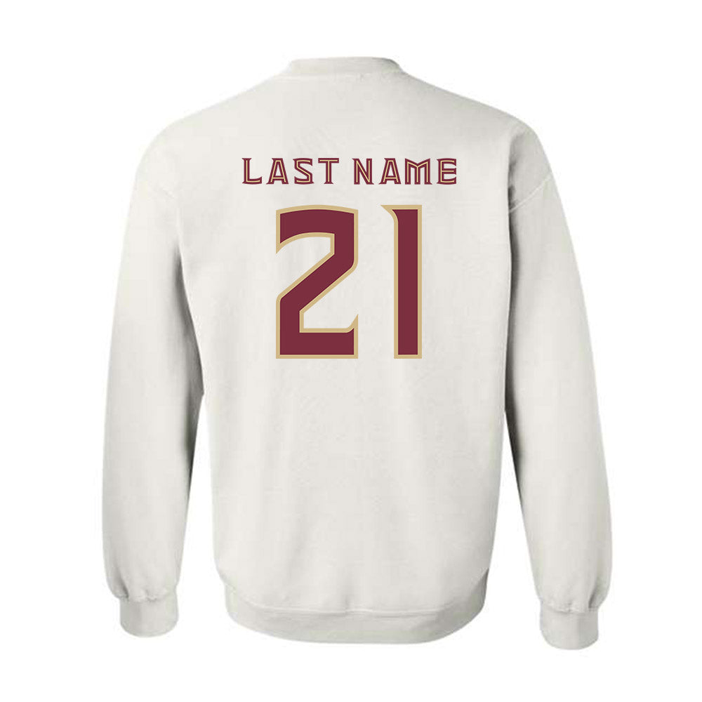 FSU - NCAA Baseball : Nathan Cmeyla - Replica Shersey Crewneck Sweatshirt-1