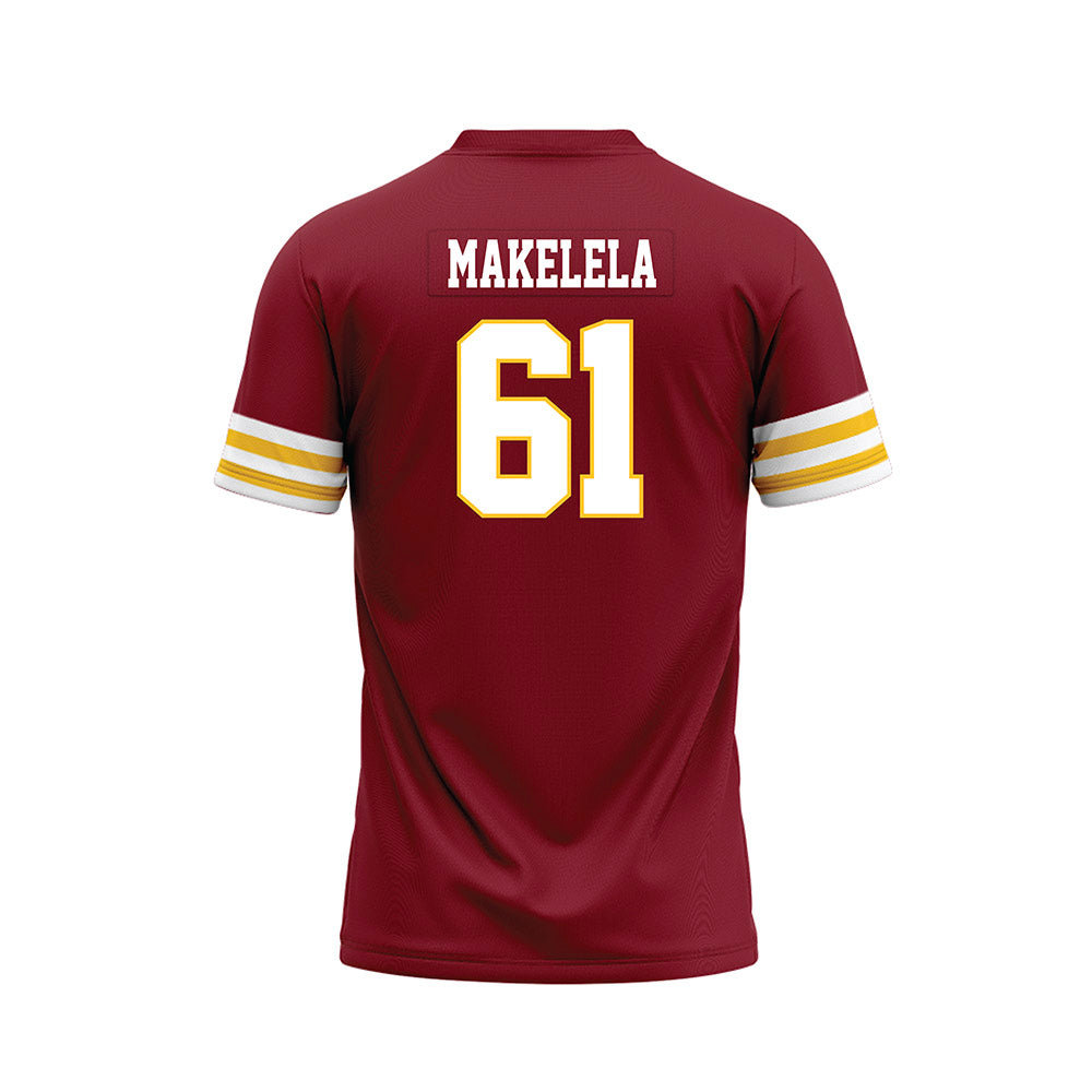 Iowa State - NCAA Football : Benjamin Makelela - Cardinal Premium Football Jersey-1