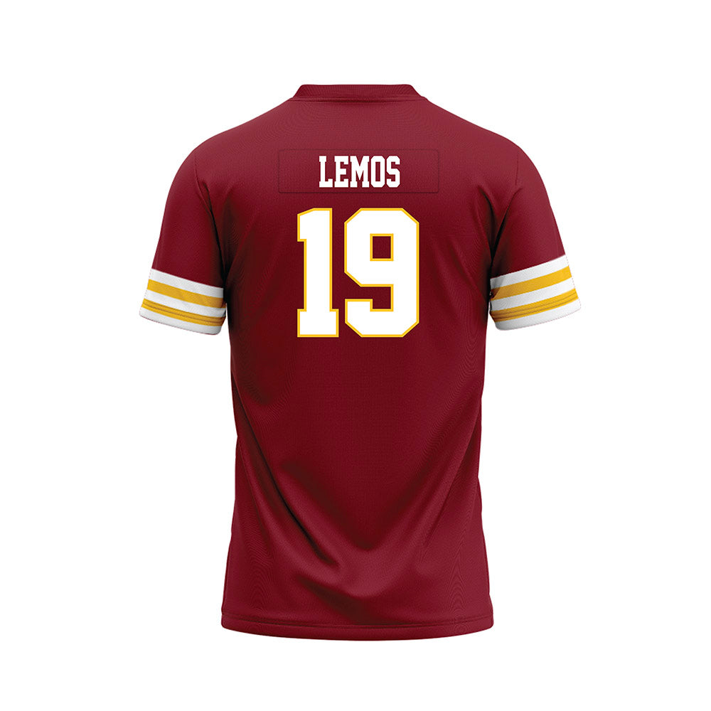 Iowa State - NCAA Football : Eddie Lemos - Cardinal Premium Football Jersey-1