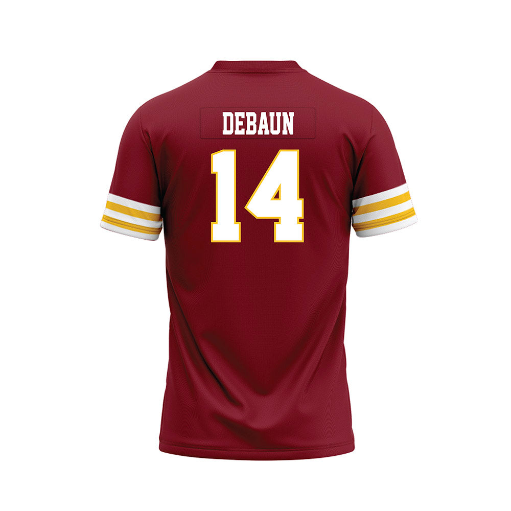Iowa State - NCAA Football : Drake DeBaun - Cardinal Premium Football Jersey-1