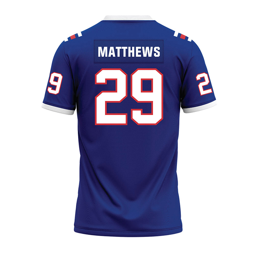 LA Tech - NCAA Football : Lexington Matthews - Premium Football Jersey-1