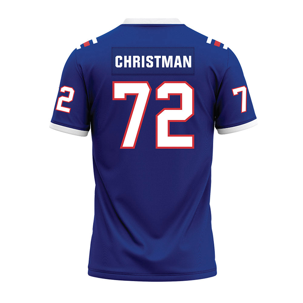LA Tech - NCAA Football : Hayden Christman - Premium Football Jersey-1