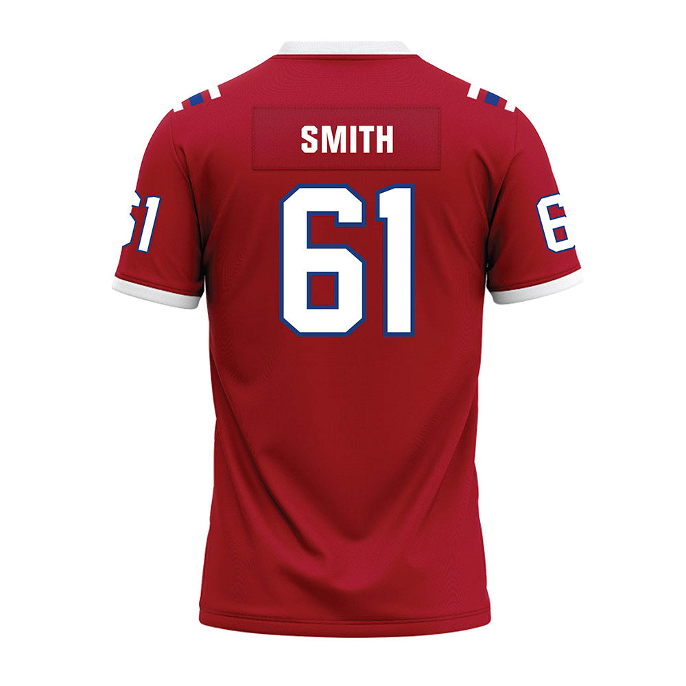 LA Tech - NCAA Football : Ervin Smith - Red Premium Football Jersey-1