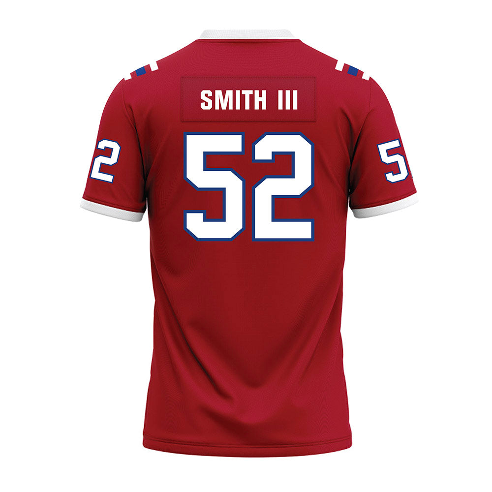 LA Tech - NCAA Football : Troy Smith III - Red Premium Football Jersey-1