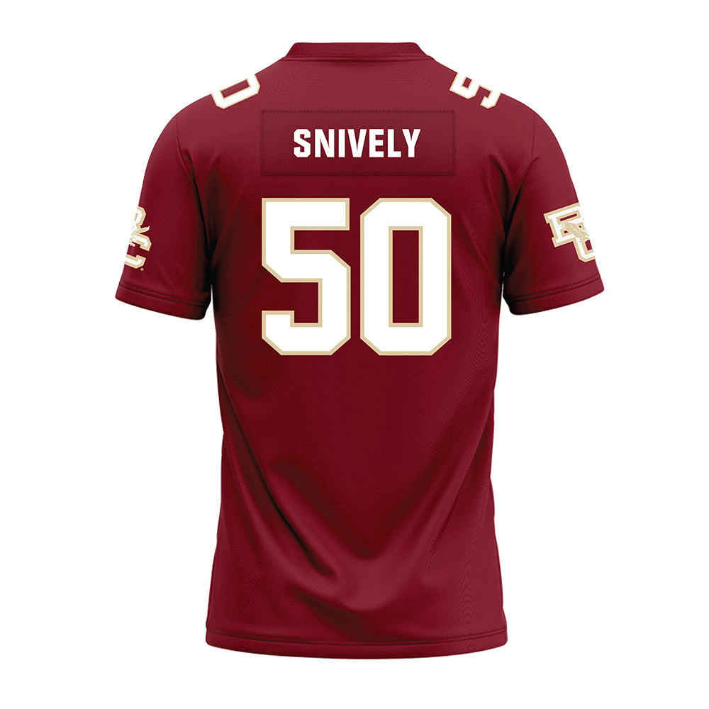 Boston College - NCAA Football : Owen Snively - Premium Football Jersey-1