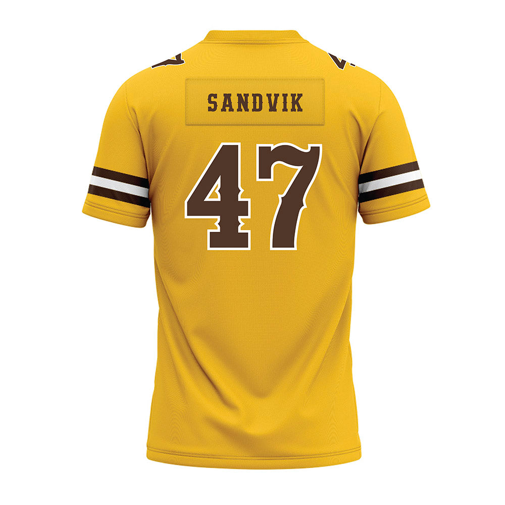 Wyoming - NCAA Football : Erik Sandvik - Premium Football Jersey
