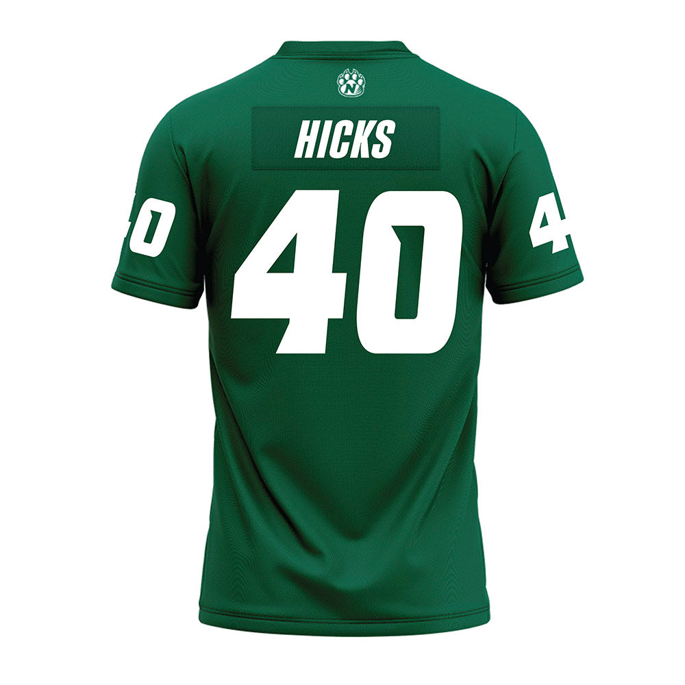 Northwest Missouri State - NCAA Football : Jaxon Hicks - Green Premium Football Jersey-1