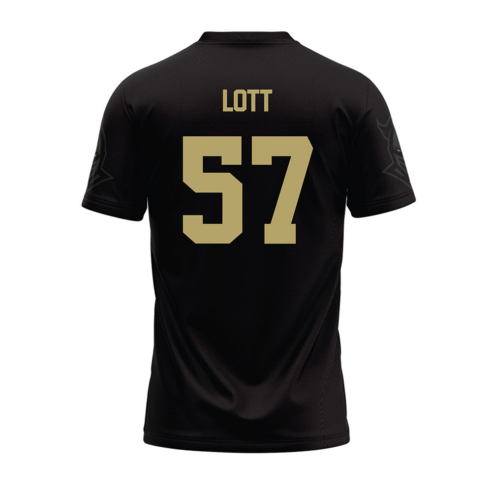 Central Florida - NCAA Football : Camp Lott - Black Football Jersey-1