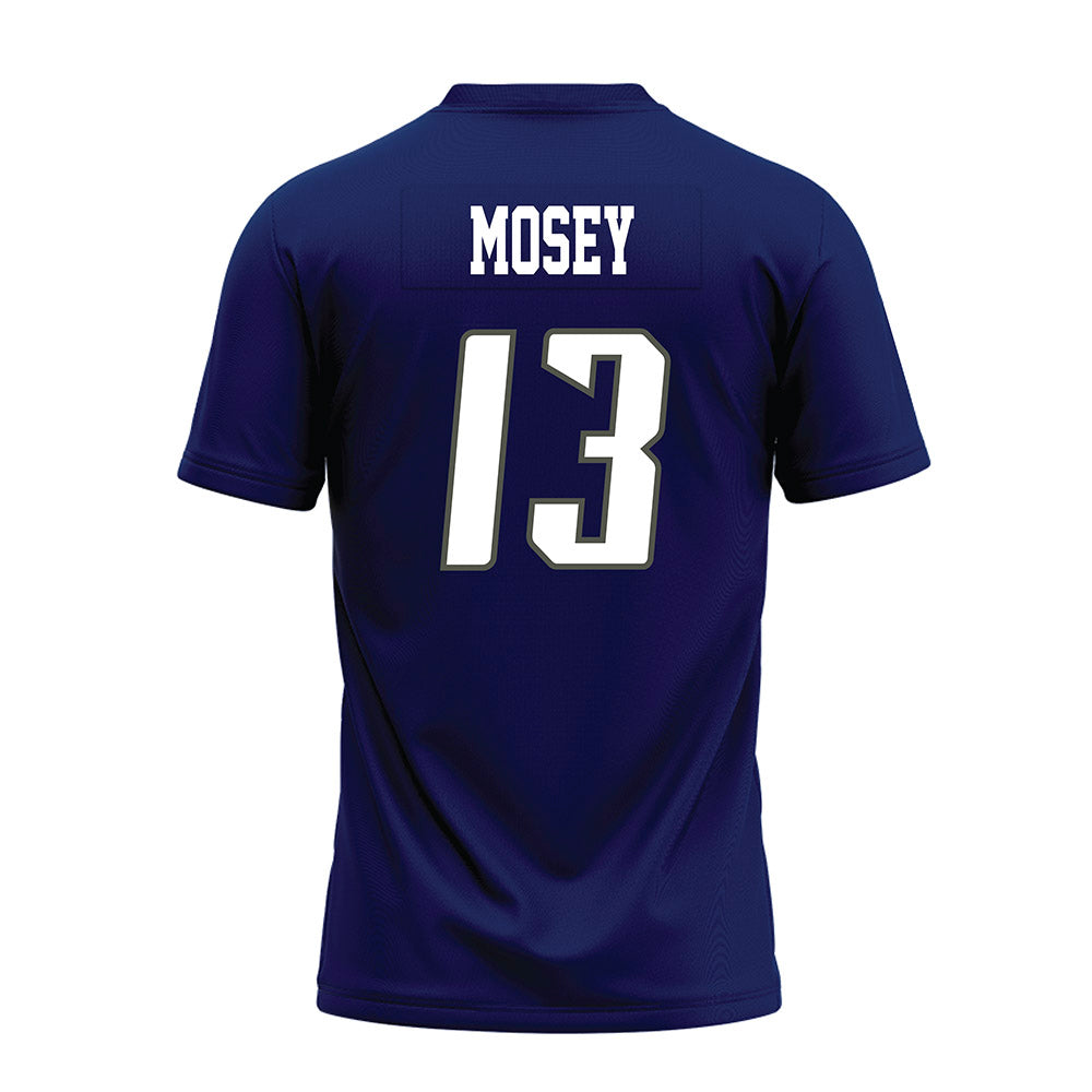 Rice - NCAA Football : Maxwell Mosey - Navy Blue Premium Football Jersey-1